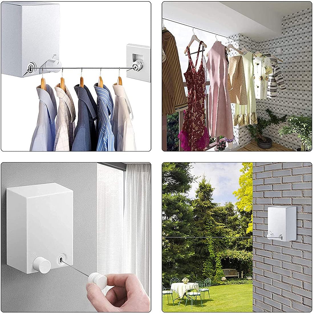 Telescopic Clothesline Clothes Drying Rope