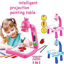 LED Projector Art Painting Table for Kids
