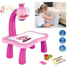 LED Projector Art Painting Table for Kids